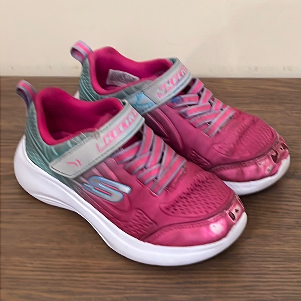 Sketchers Pink and Teal Sneakers Size 11.5